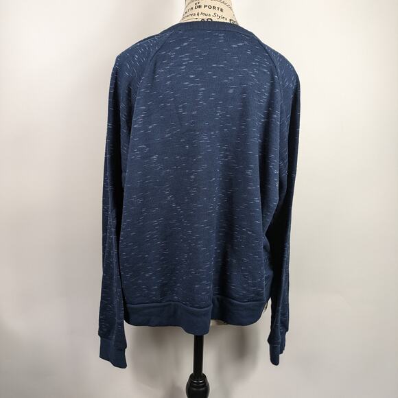 Womens Large V-Neck Sweater Stars Above Cozy Long Sleeve Baggy Comfy Crop - Picture 3 of 9